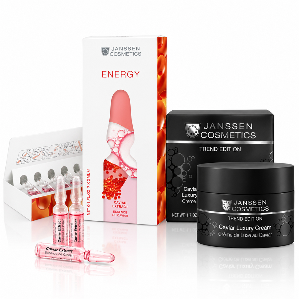 Caviar Extract 7 × 2 ml + Caviar Luxury Cream 50 ml Intenzív kaviáros ápolás a hidratáltabb, simább és ragyogóbb bőrért.